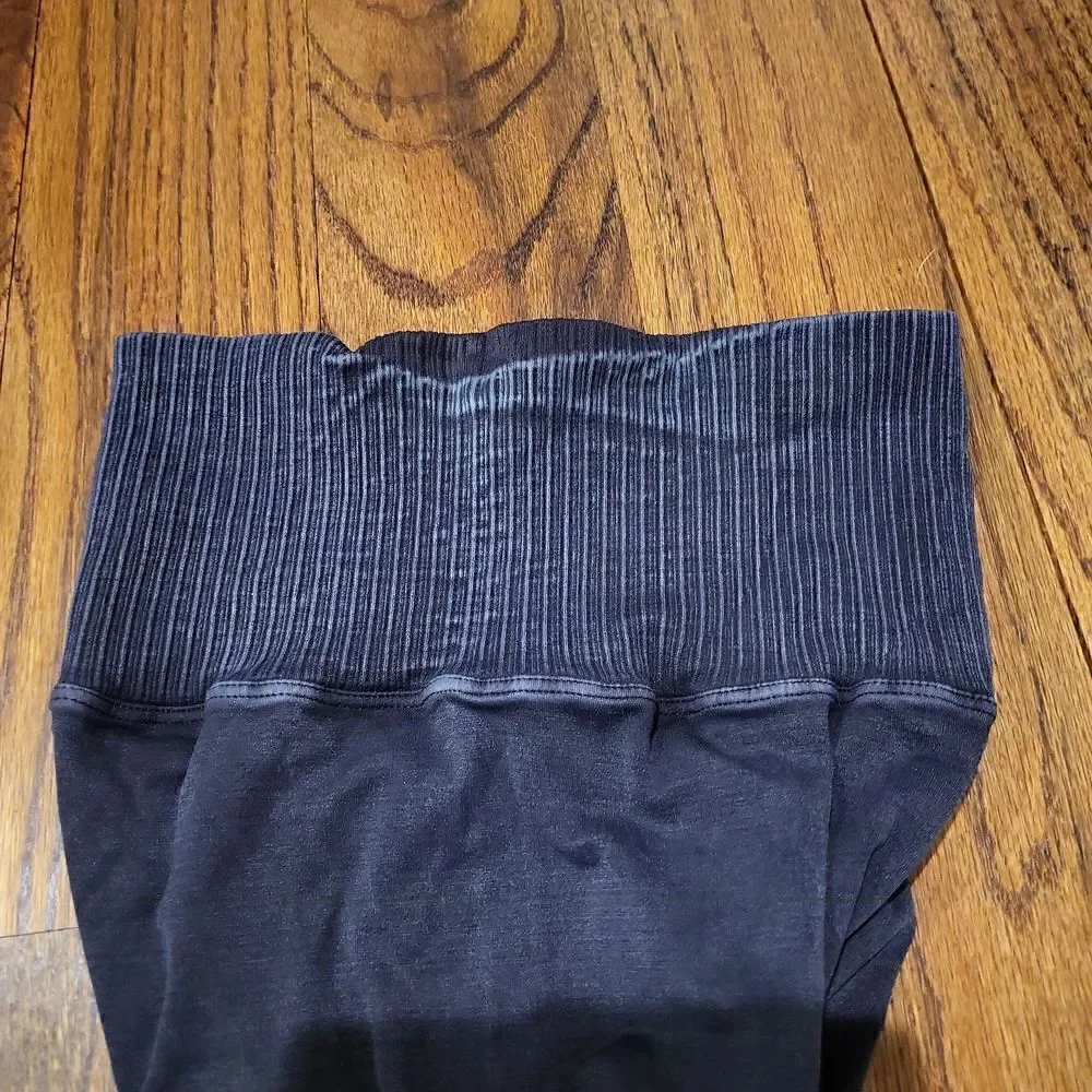 Free People Good Karma Leggings Washed Black XS/S